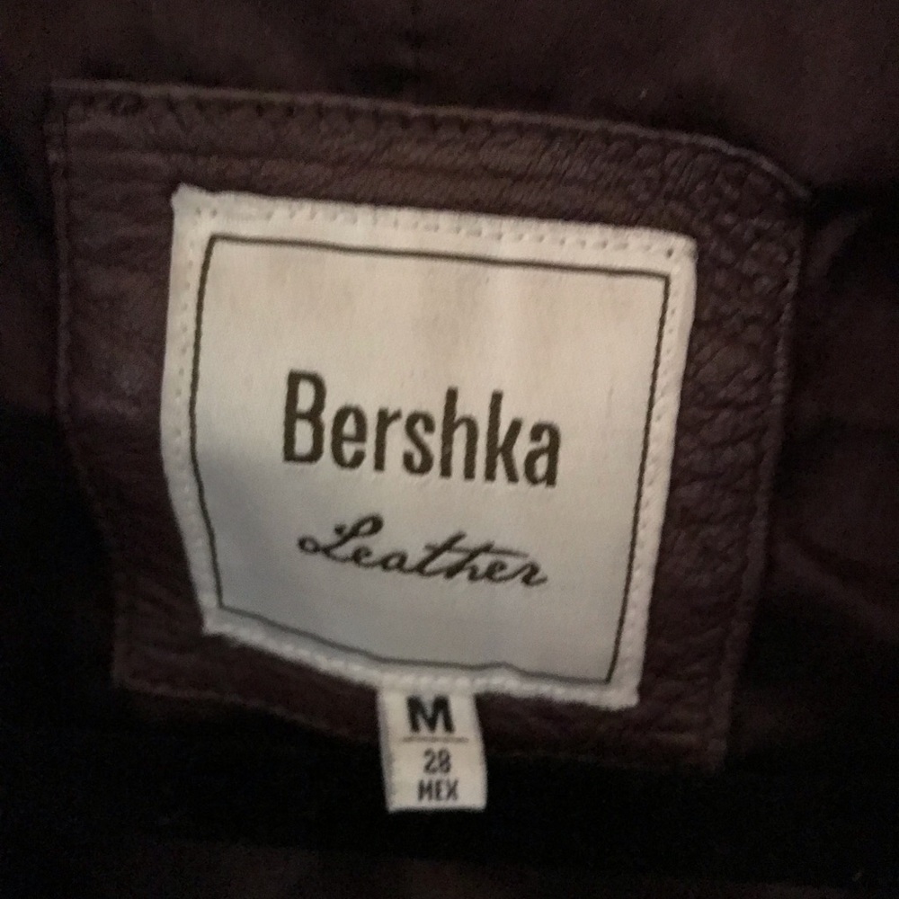 Bershka brown leather jacket - Picture 3 of 4